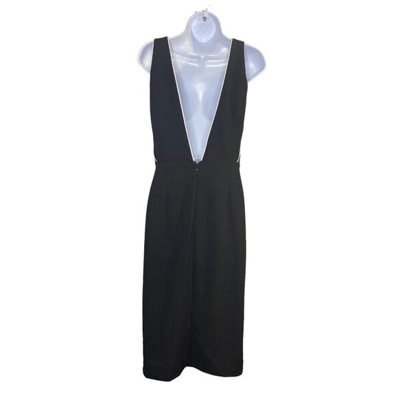 Dress The Population Womens Gianna Little Black Sheath Dress V-neck Size Small - Picture 5 of 8